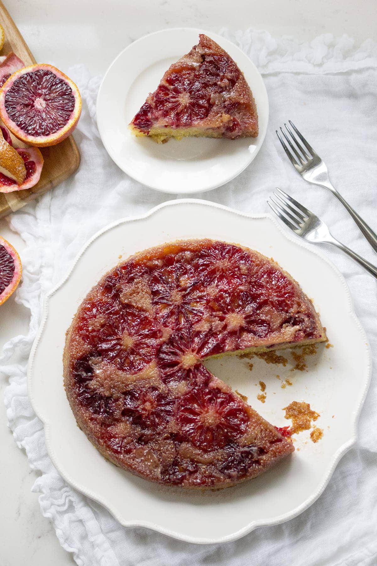 Blood Orange Upside Down Cake