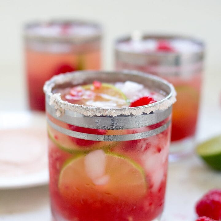 Sparkling Raspberry Margaritas