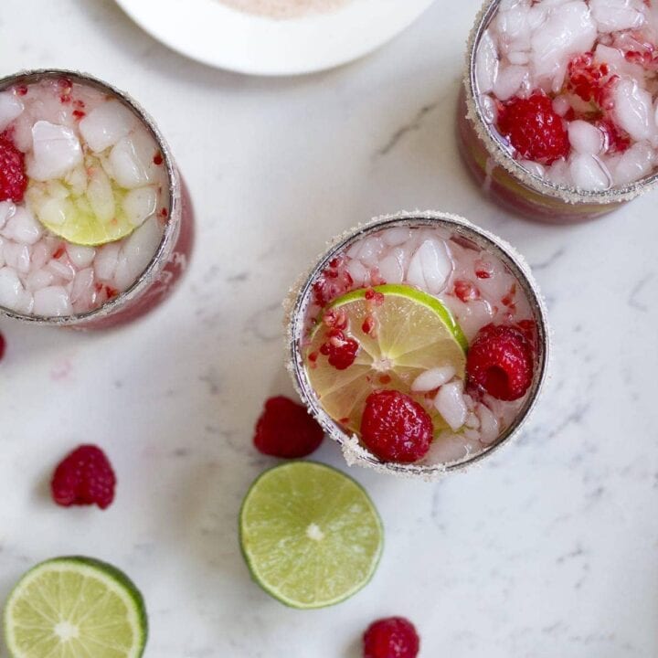 Sparkling Raspberry Margaritas