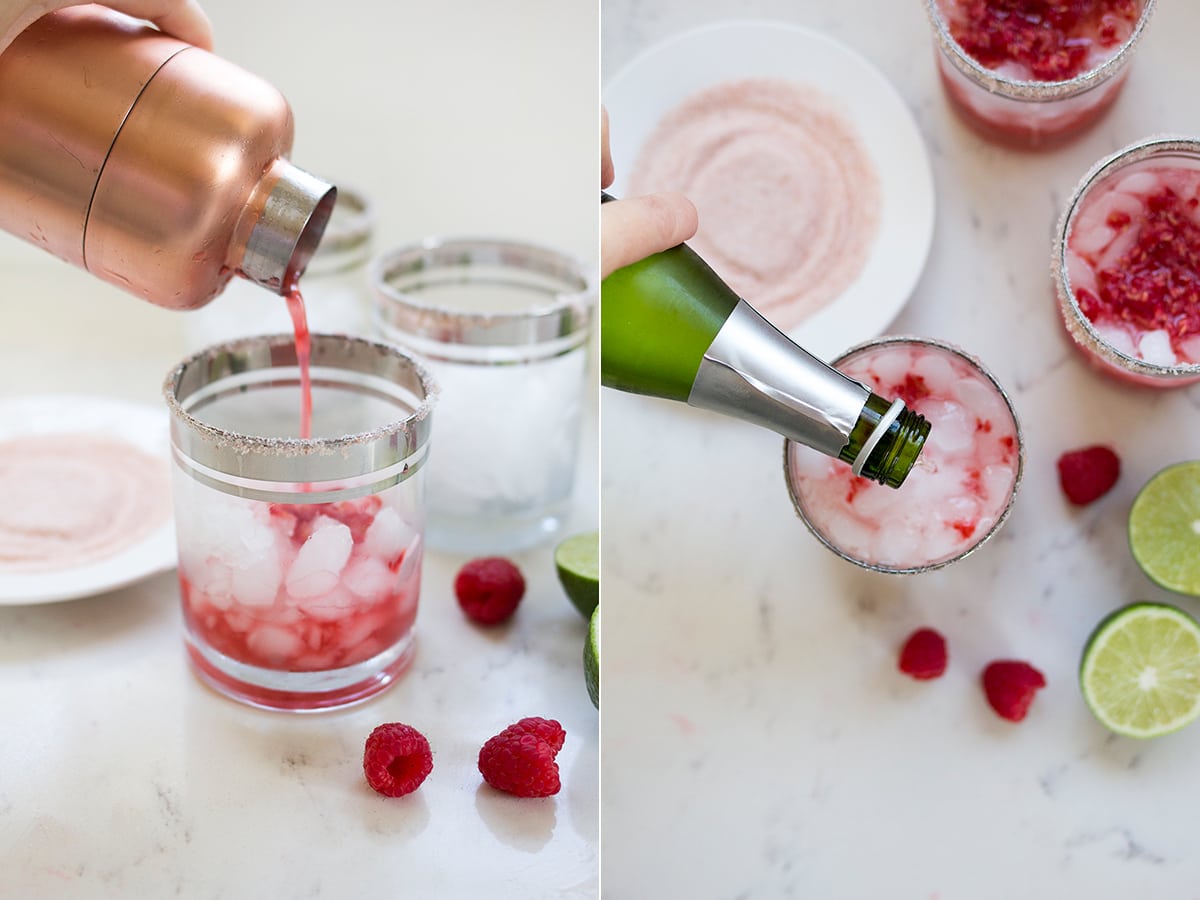 Sparkling Raspberry Margaritas