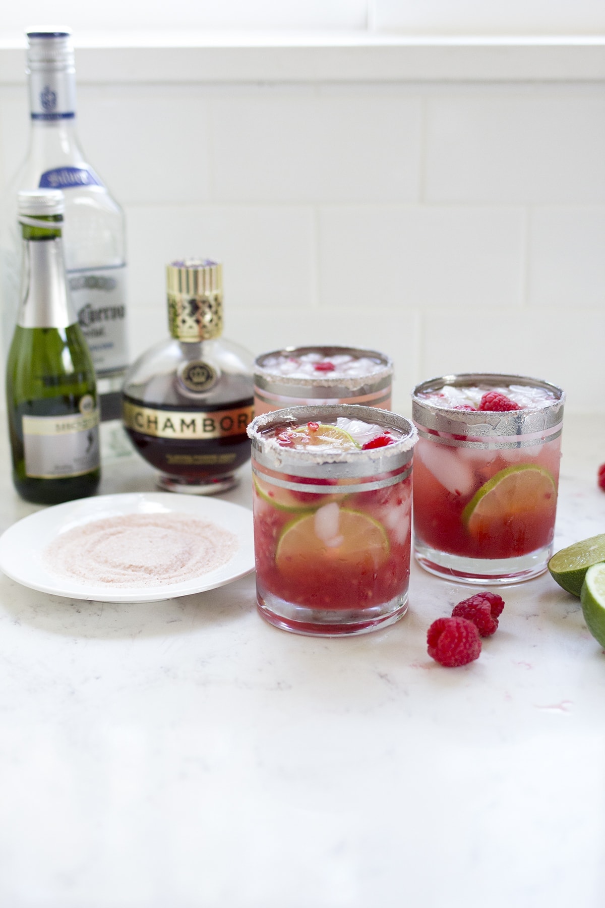 Sparkling Raspberry Margaritas