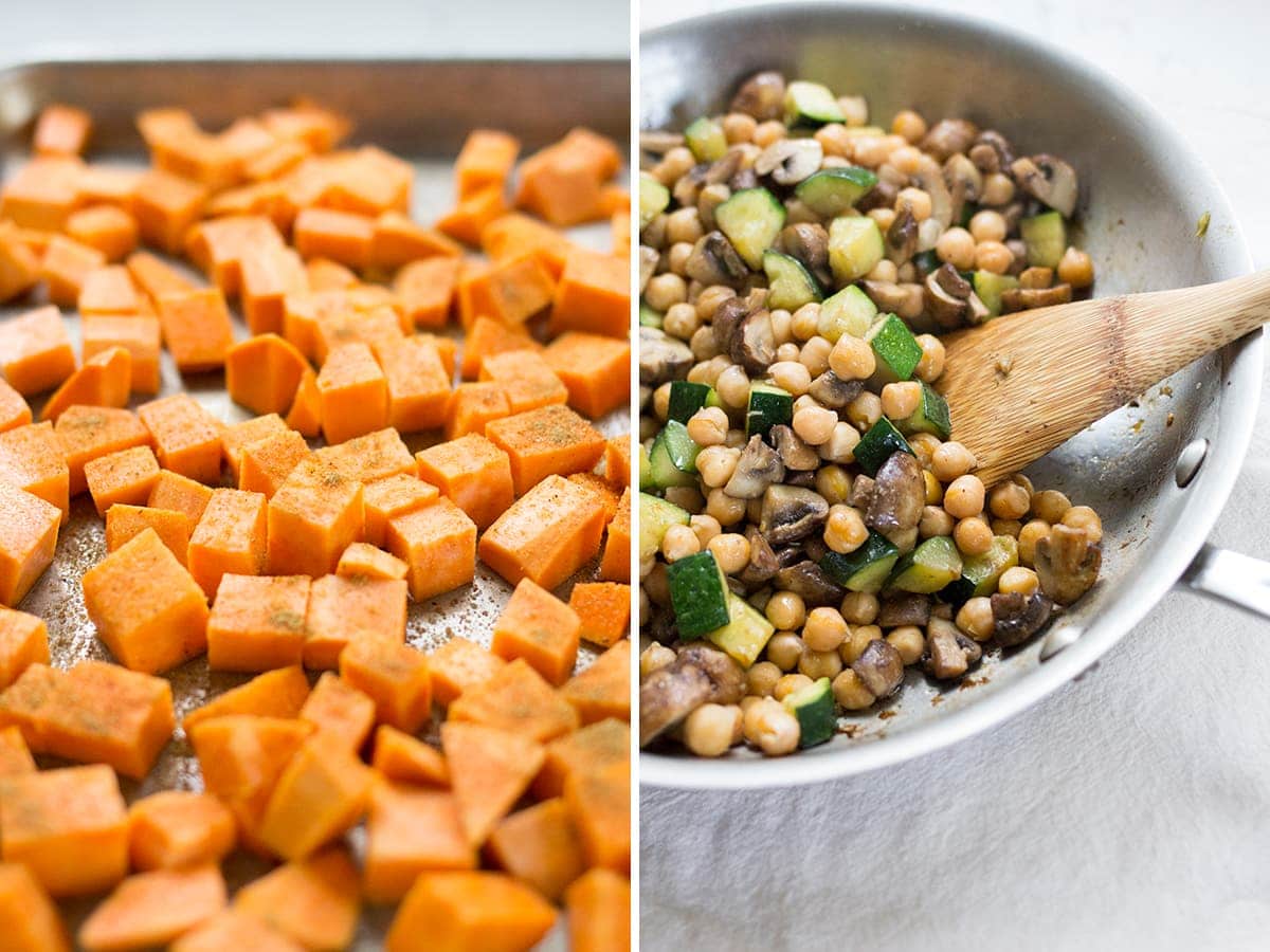 Veggie Bowls with Cilantro Tahini