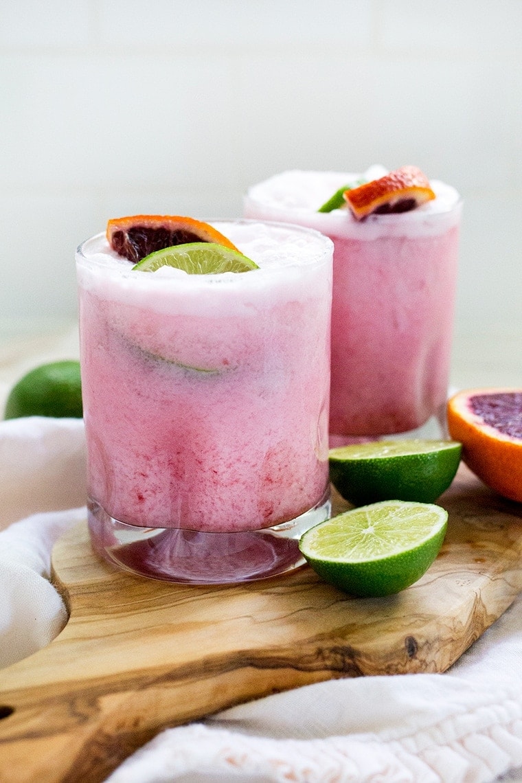 Coconut Blood Orange Margaritas