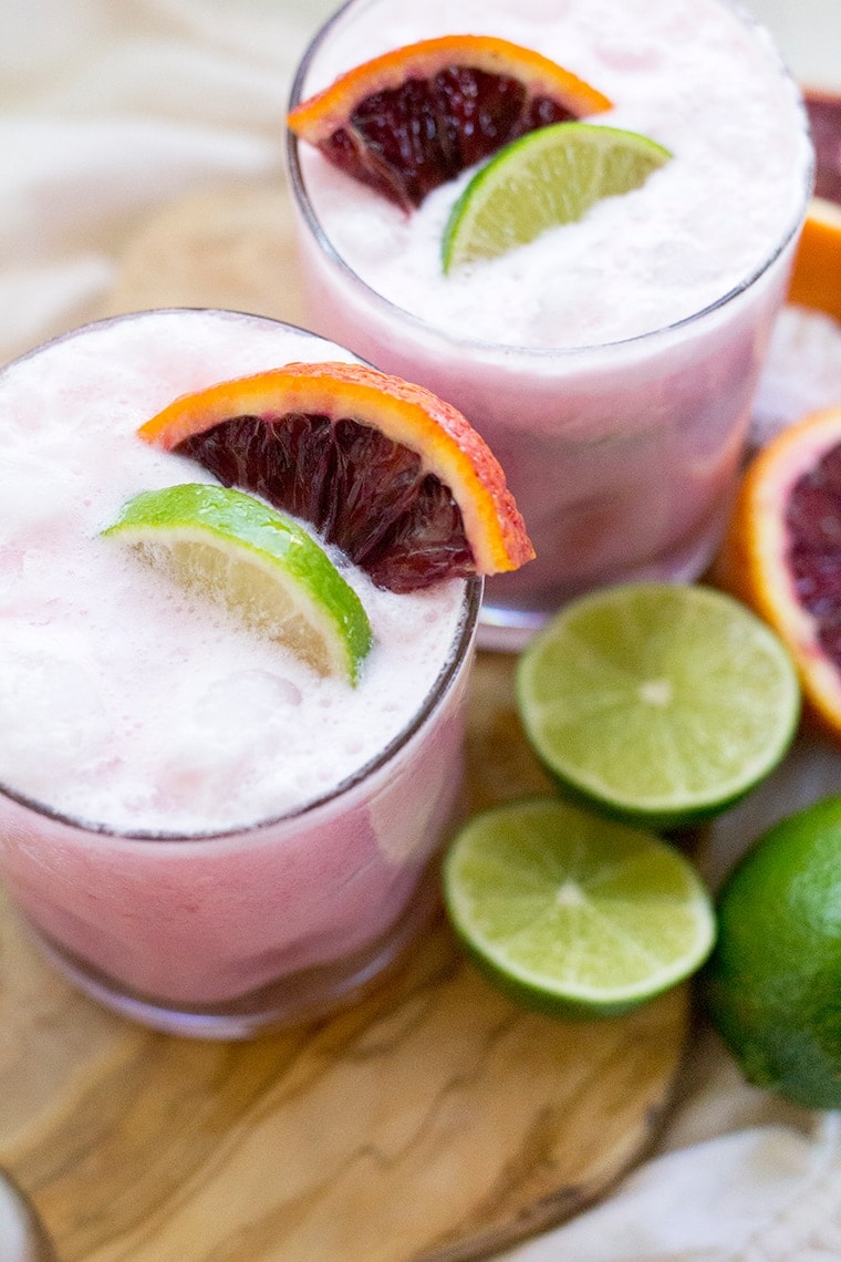 Coconut Blood Orange Margaritas