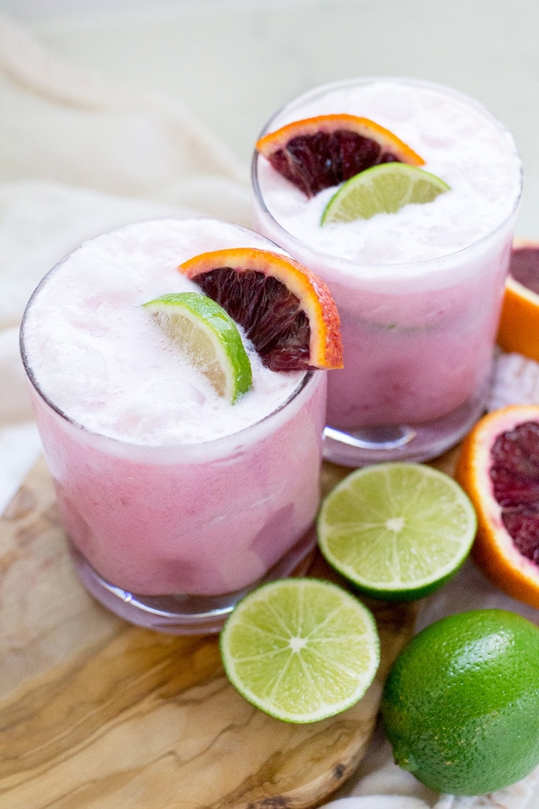 Coconut Blood Orange Margaritas