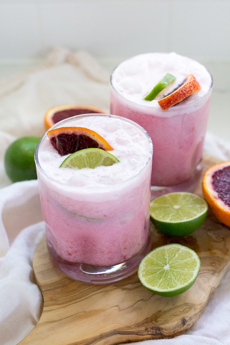 Coconut Blood Orange Margaritas