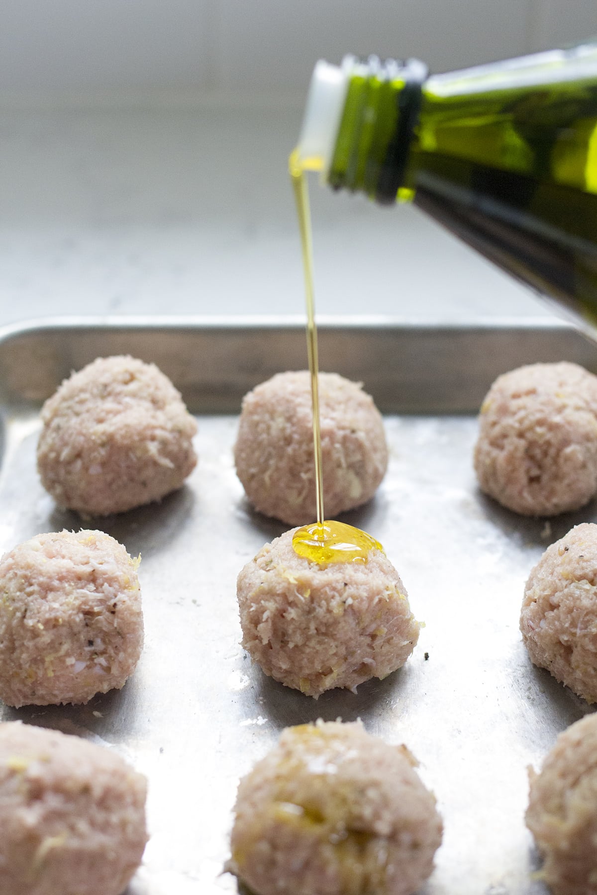 Greek Turkey Meatballs with Mint Feta Sauce