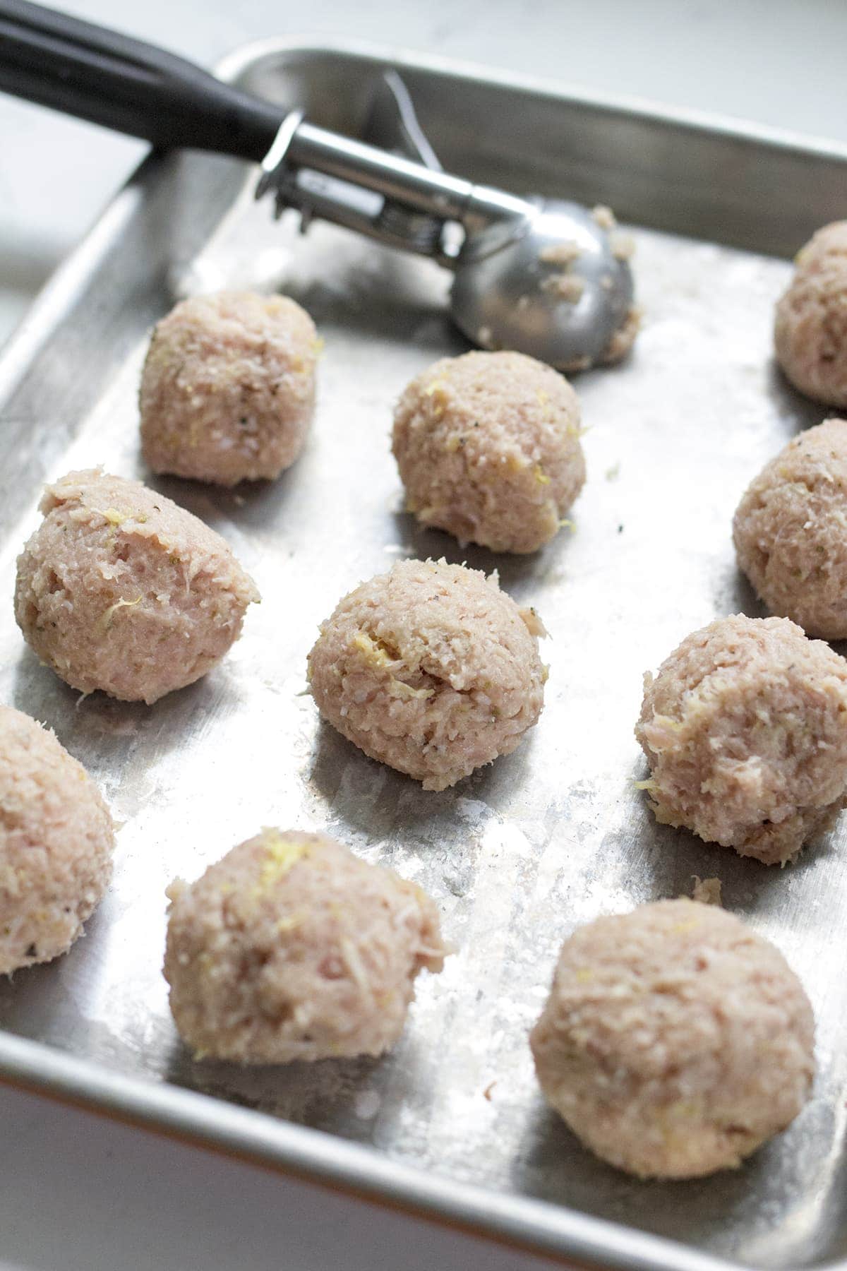 Greek Turkey Meatballs with Mint Feta Sauce