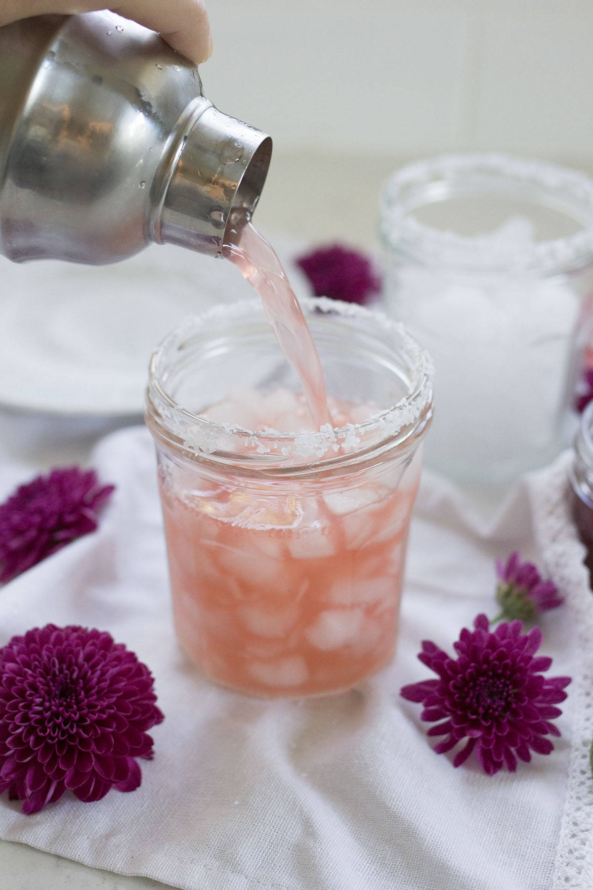 Jam Cocktails made in a Mason Jar