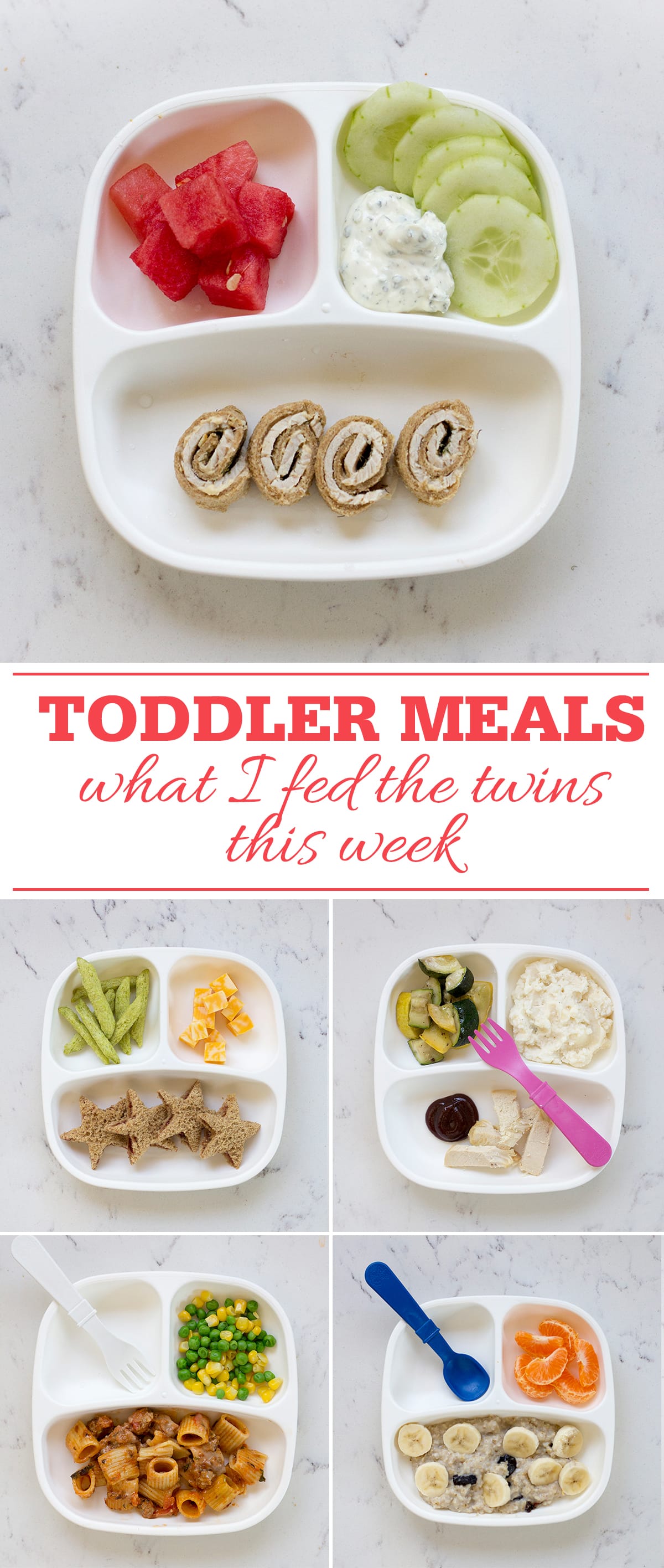 Toddler Meals: What I fed the twins this week