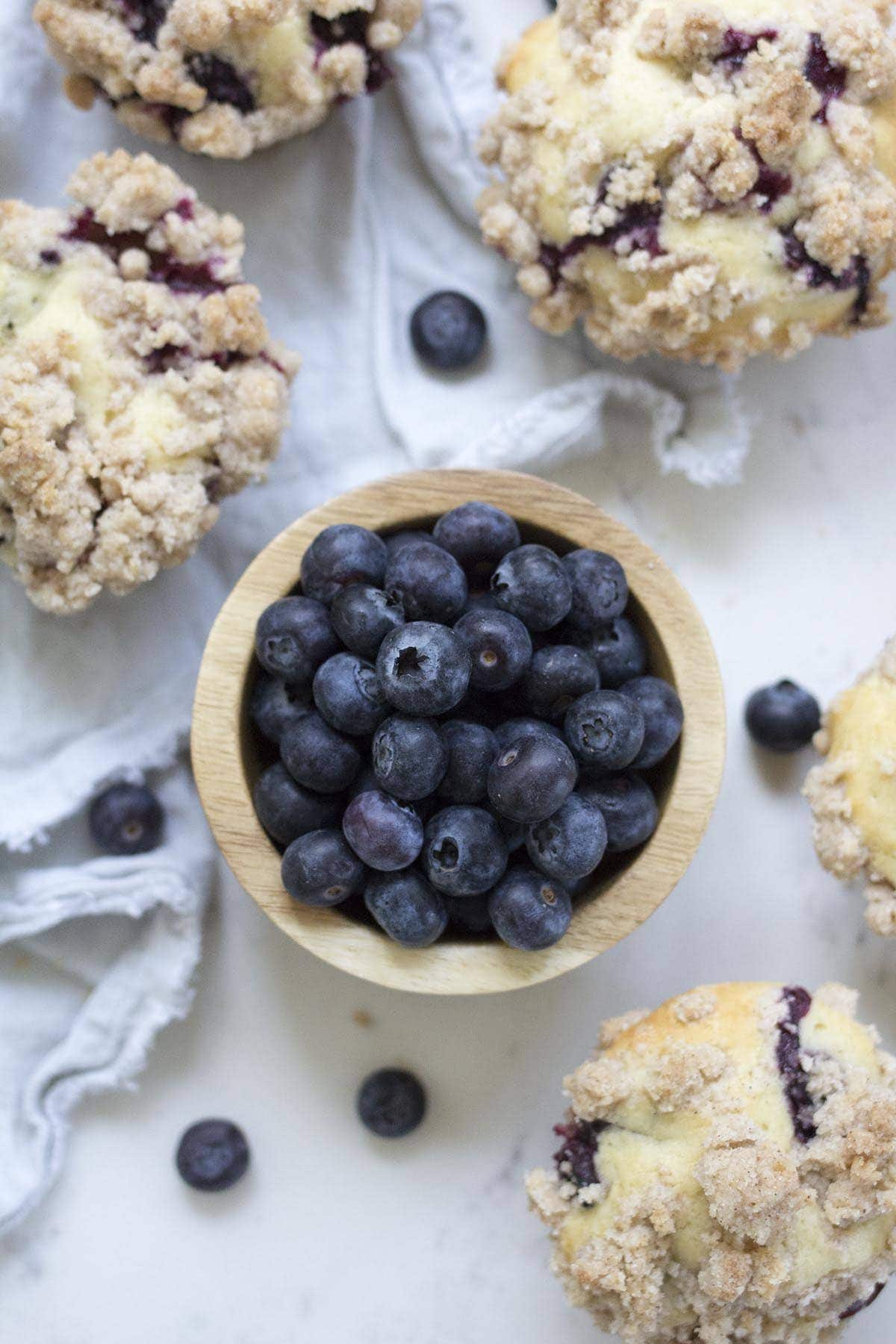 Blueberry Crumb Muffins