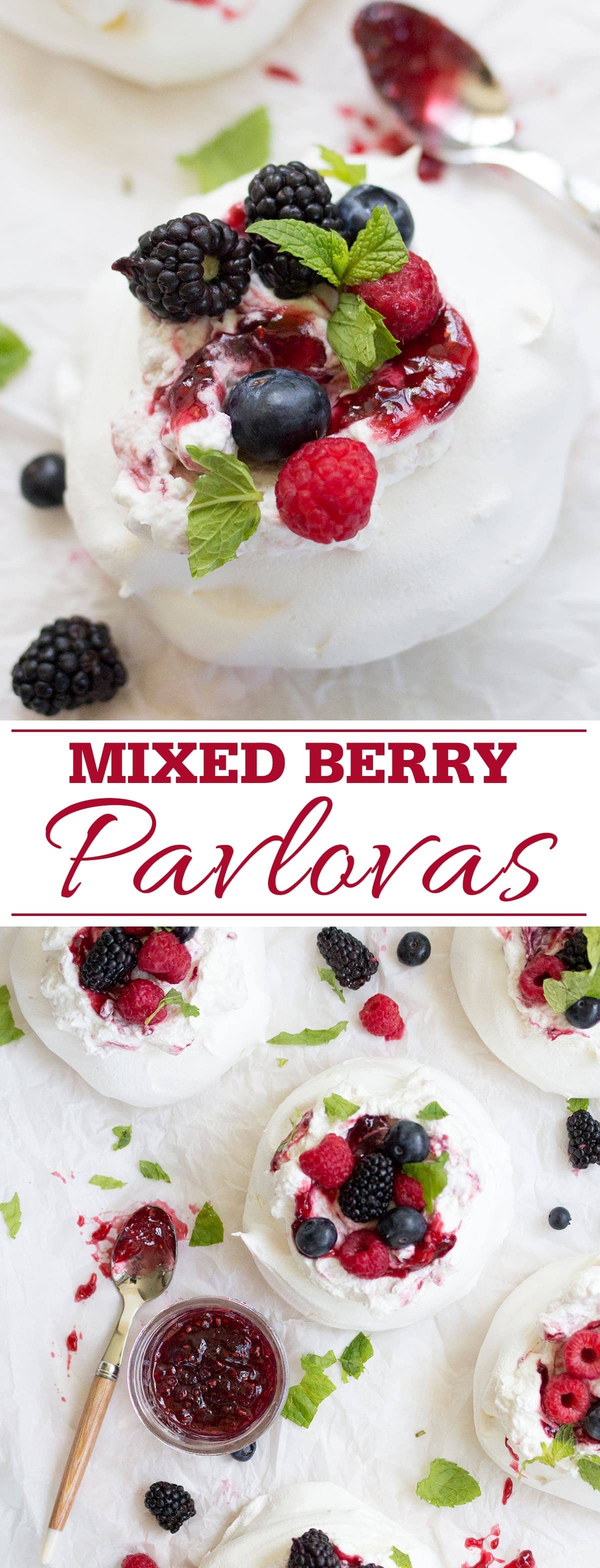 Mixed Berry Pavlovas