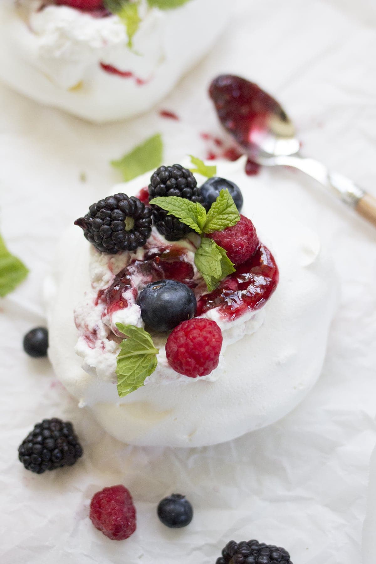 Mixed Berry Pavlovas