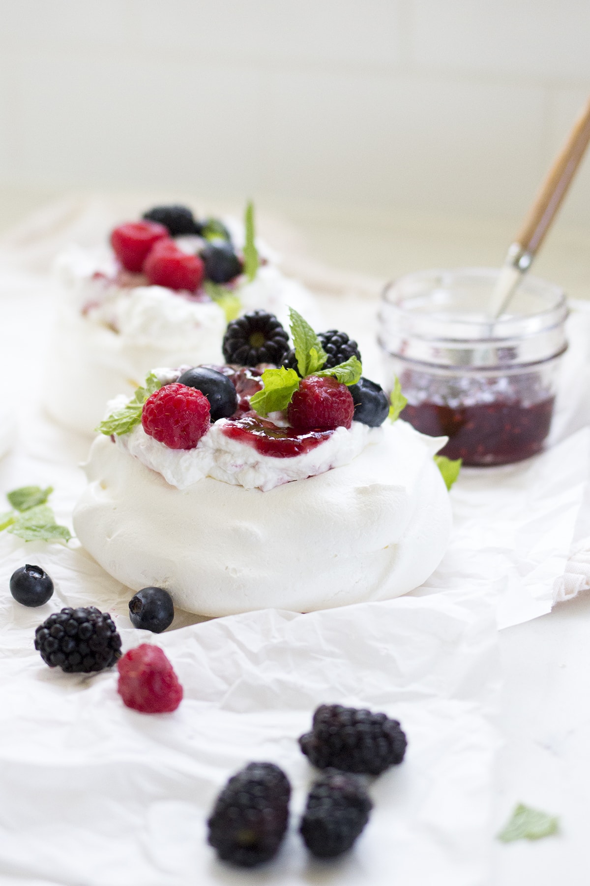 Mixed Berry Pavlovas