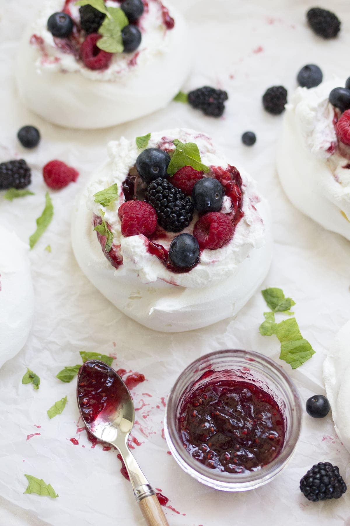 Mixed Berry Pavlovas