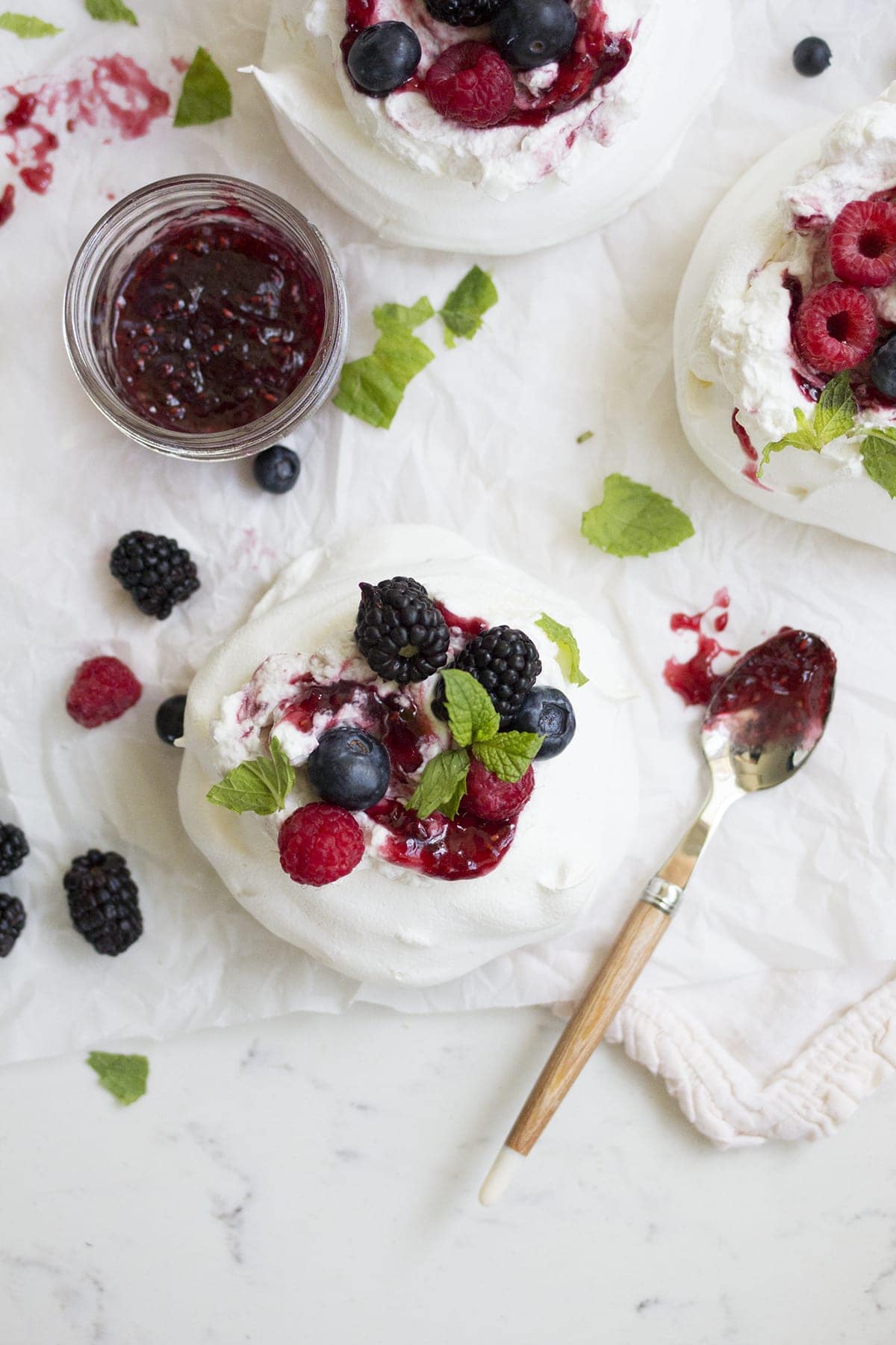 Mixed Berry Pavlovas