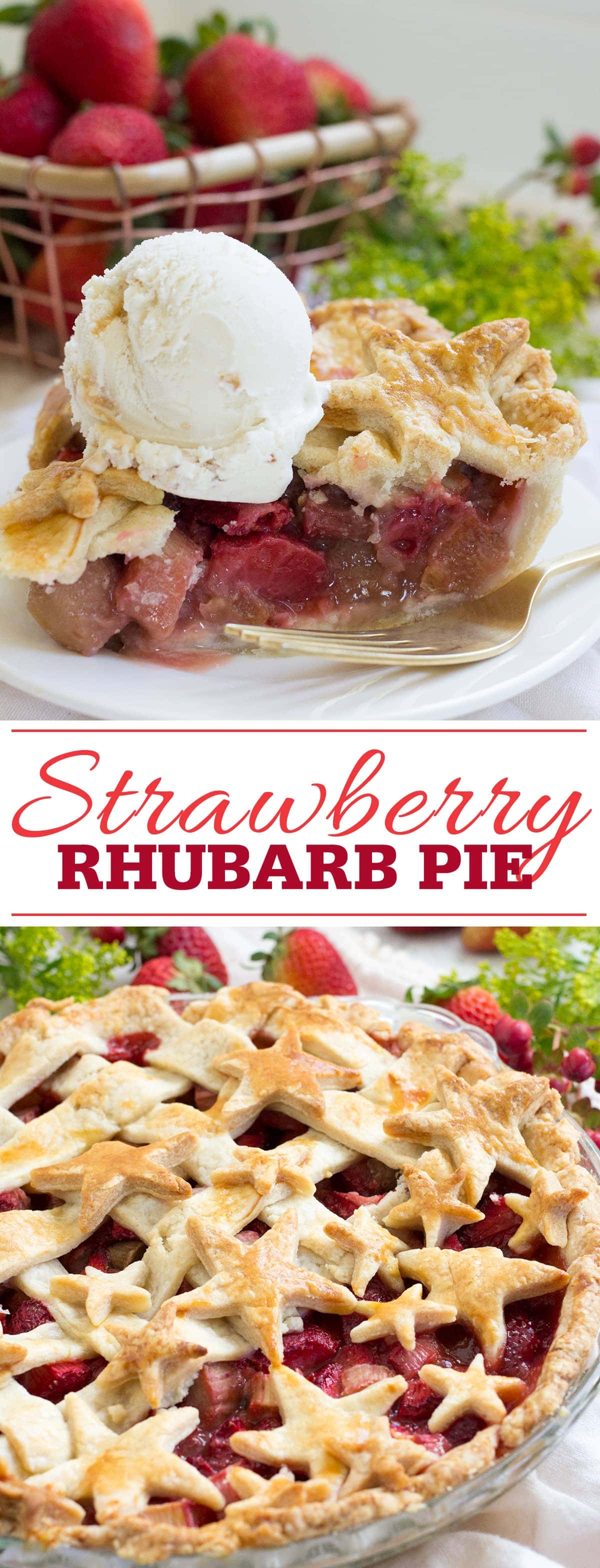 Strawberry Rhubarb Pie Pinterest