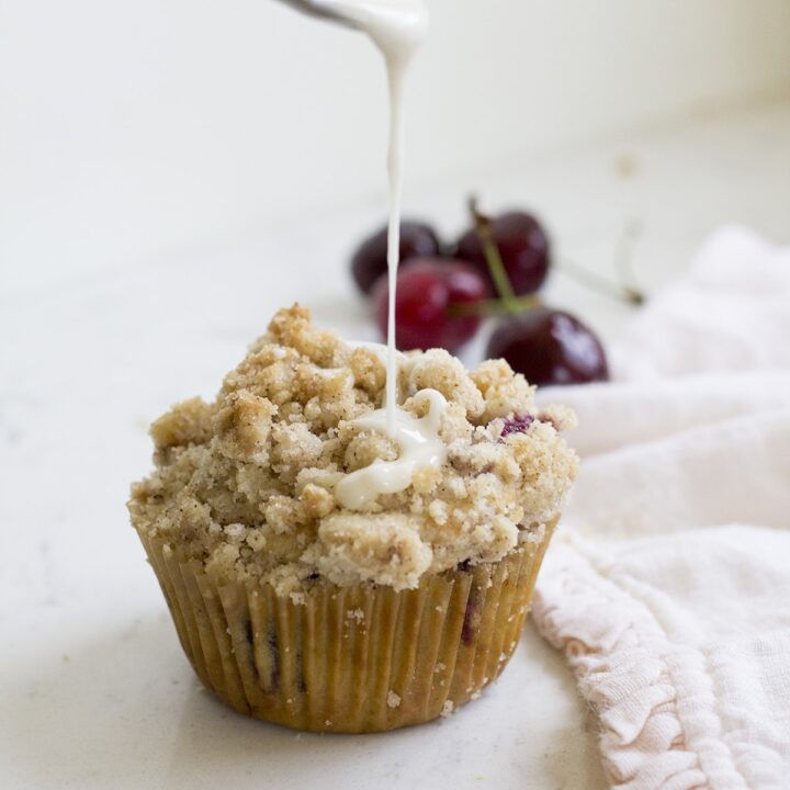 Cherry Crumb Muffins