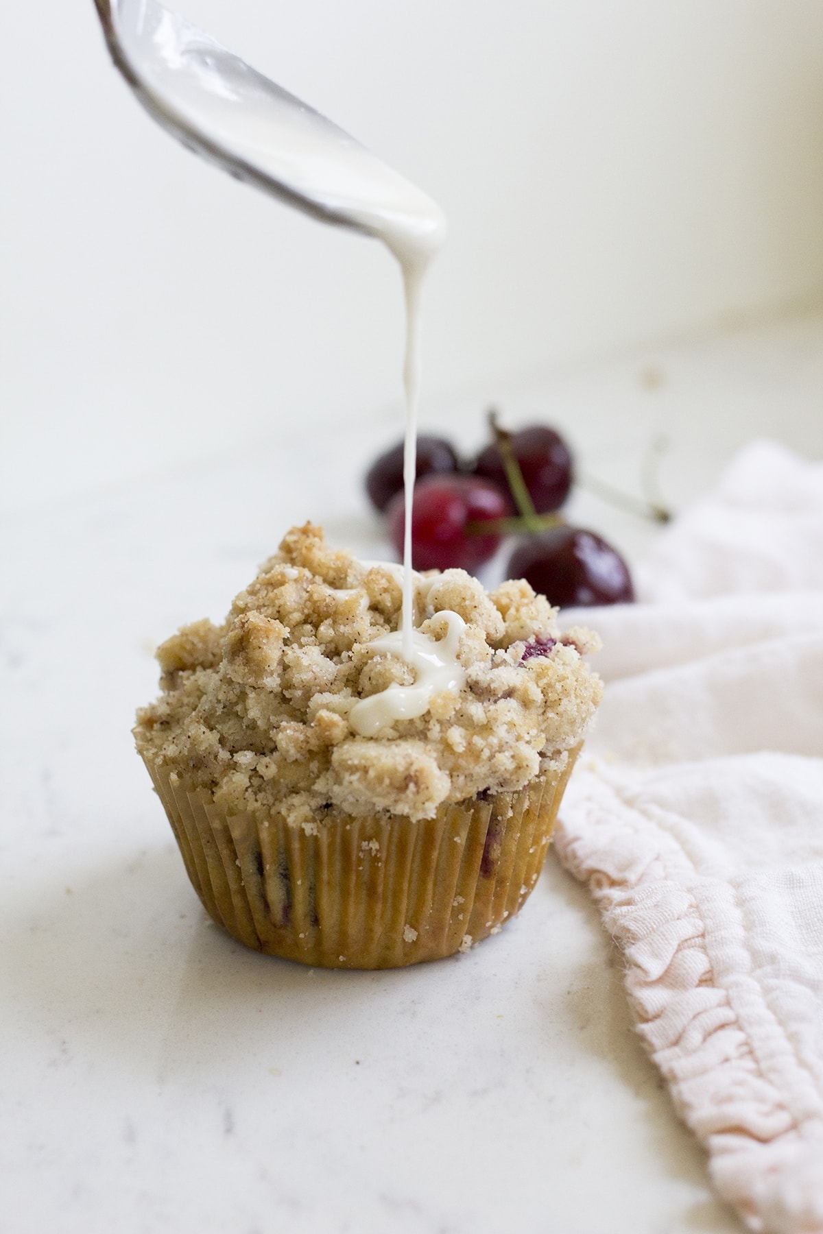 Cherry Crumb Muffins