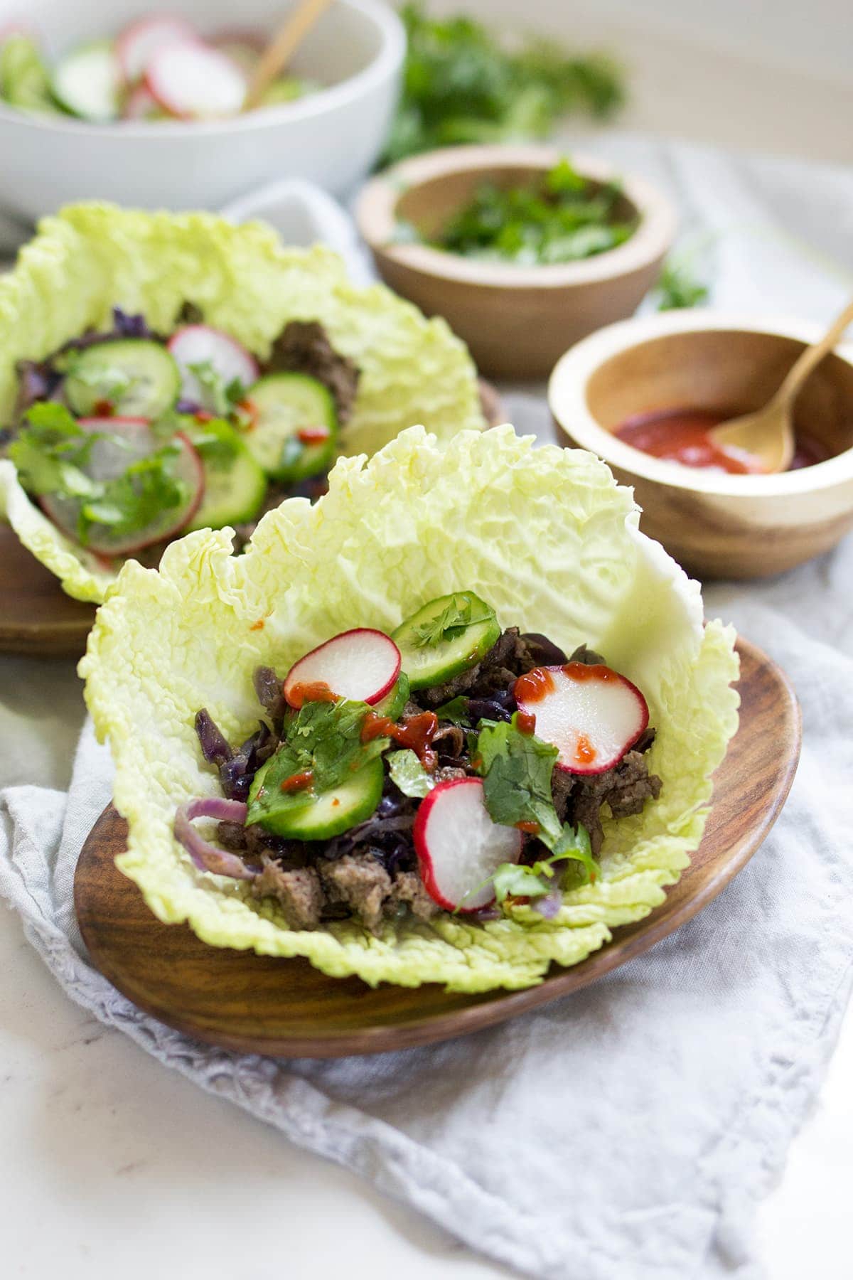 Asian Style Sesame Beef Tacos