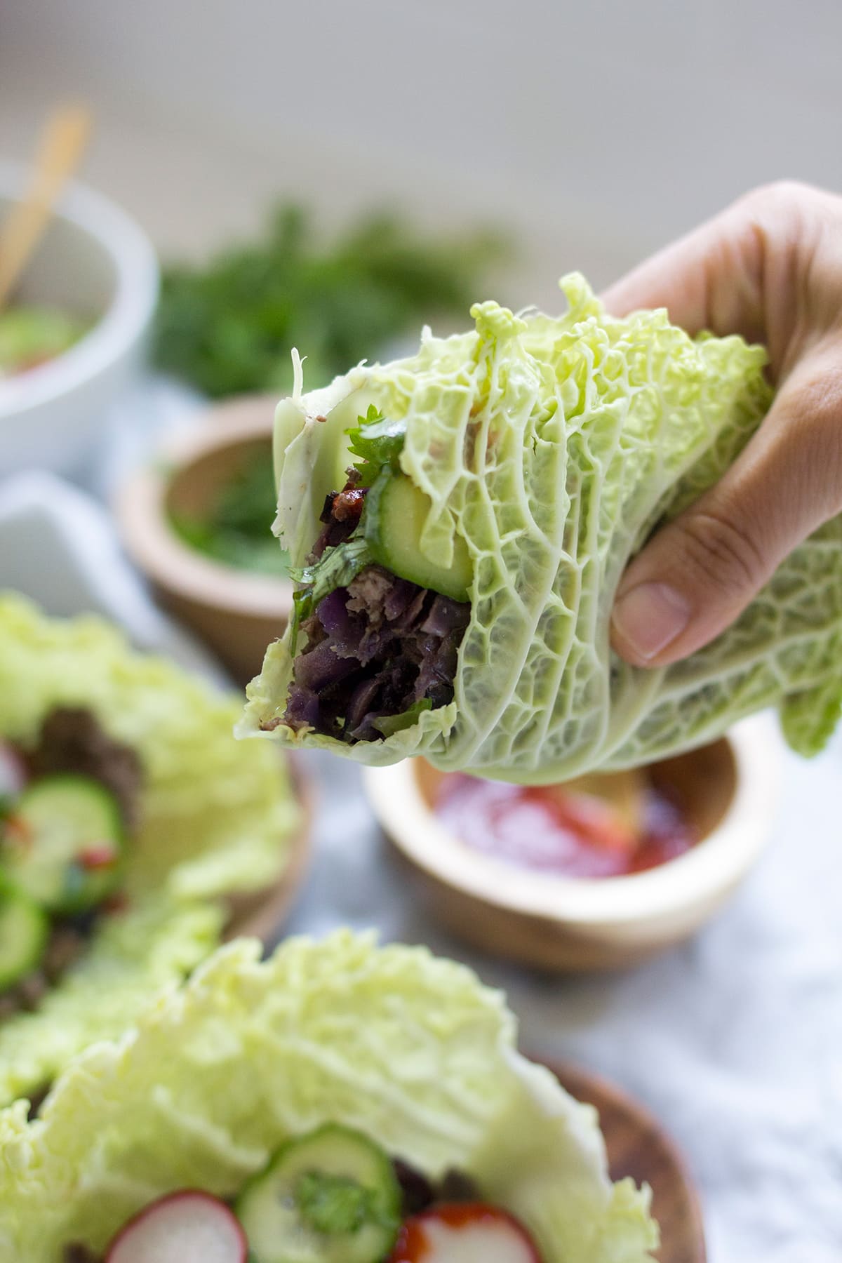 Asian Style Sesame Beef Tacos