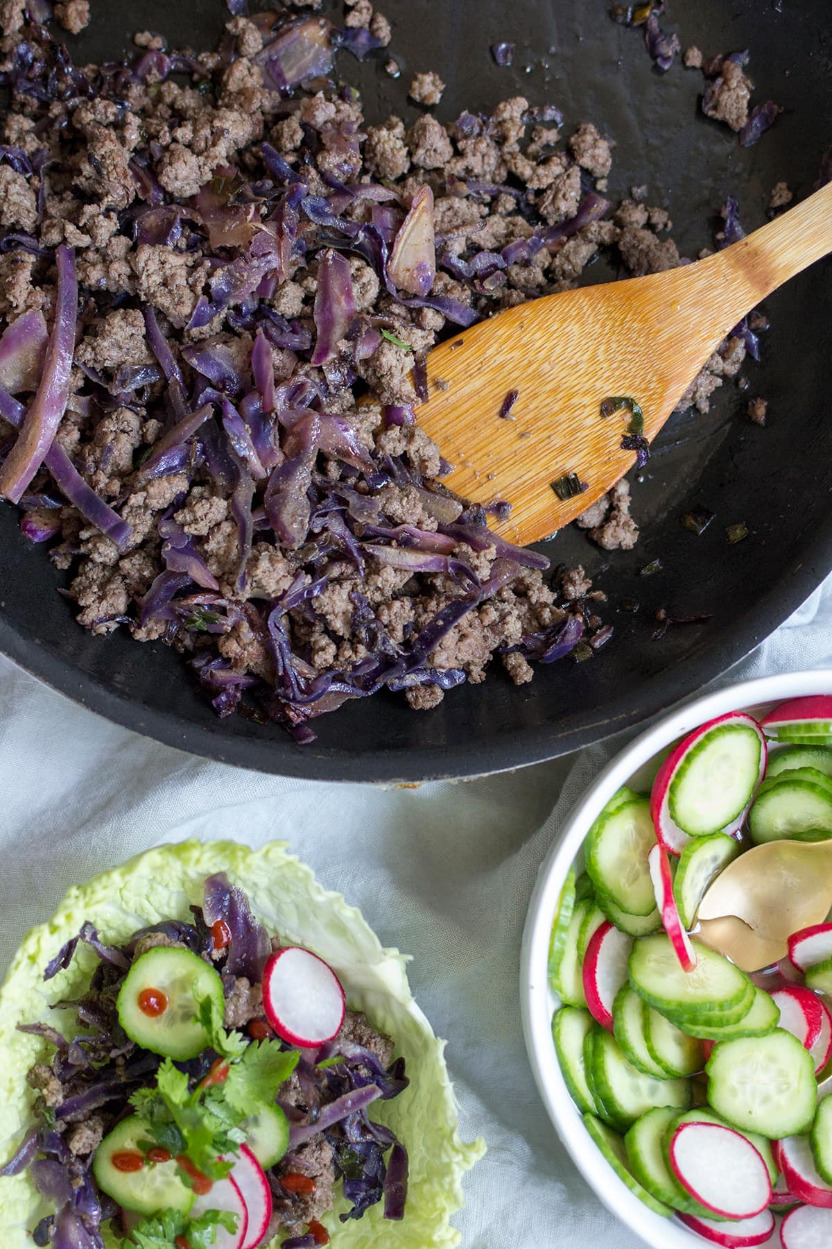 Asian Style Sesame Beef Tacos