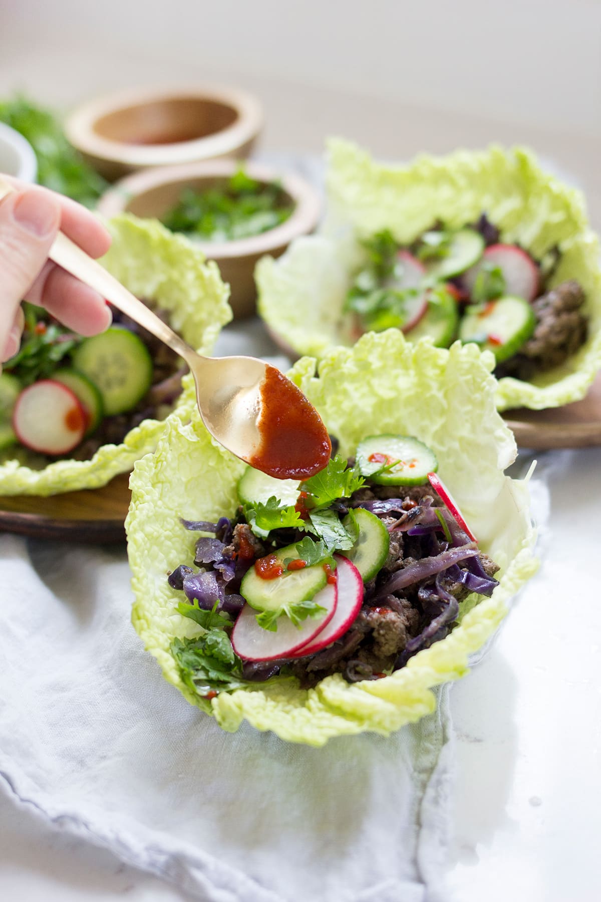 Asian Style Sesame Beef Tacos