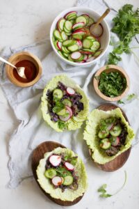 Asian Style Sesame Beef Tacos