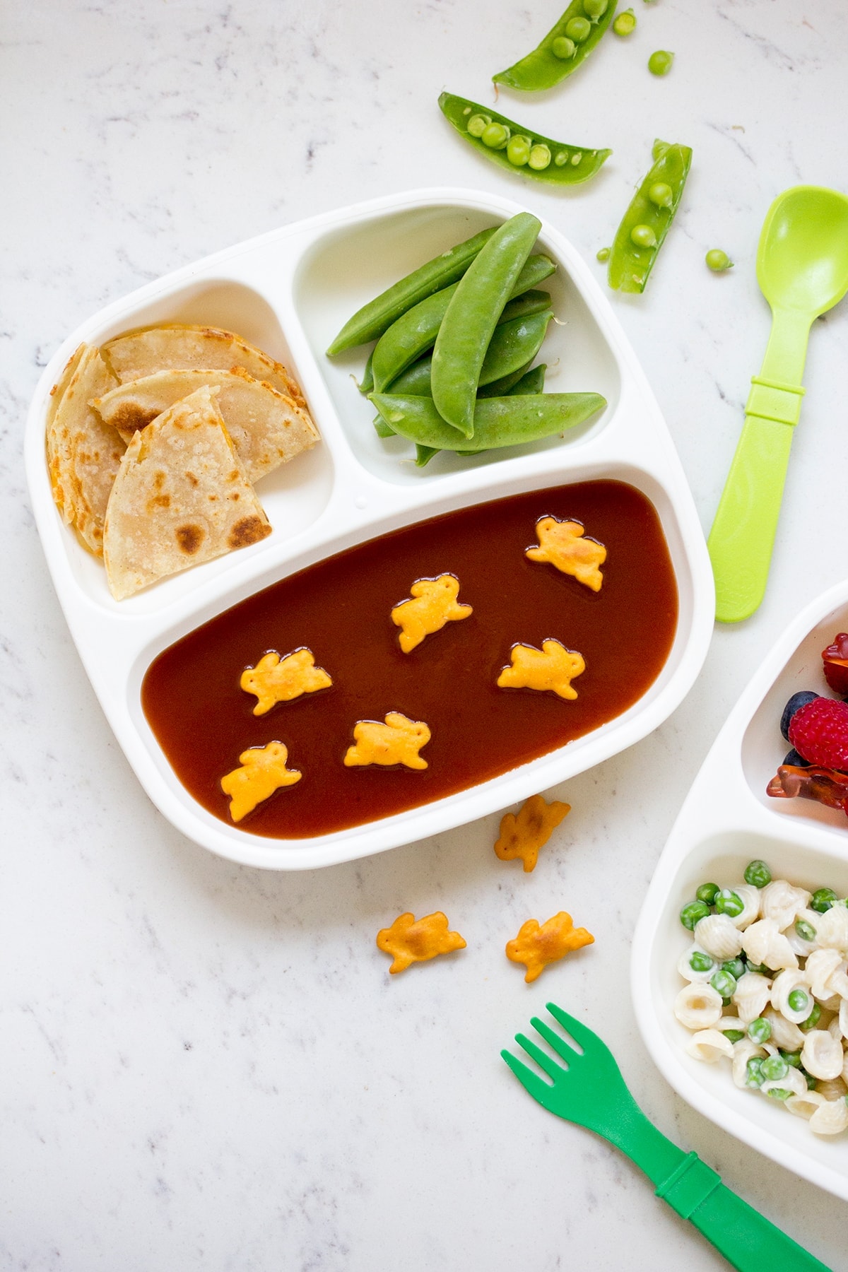 Tomato Soup Quesadilla Toddler Lunch