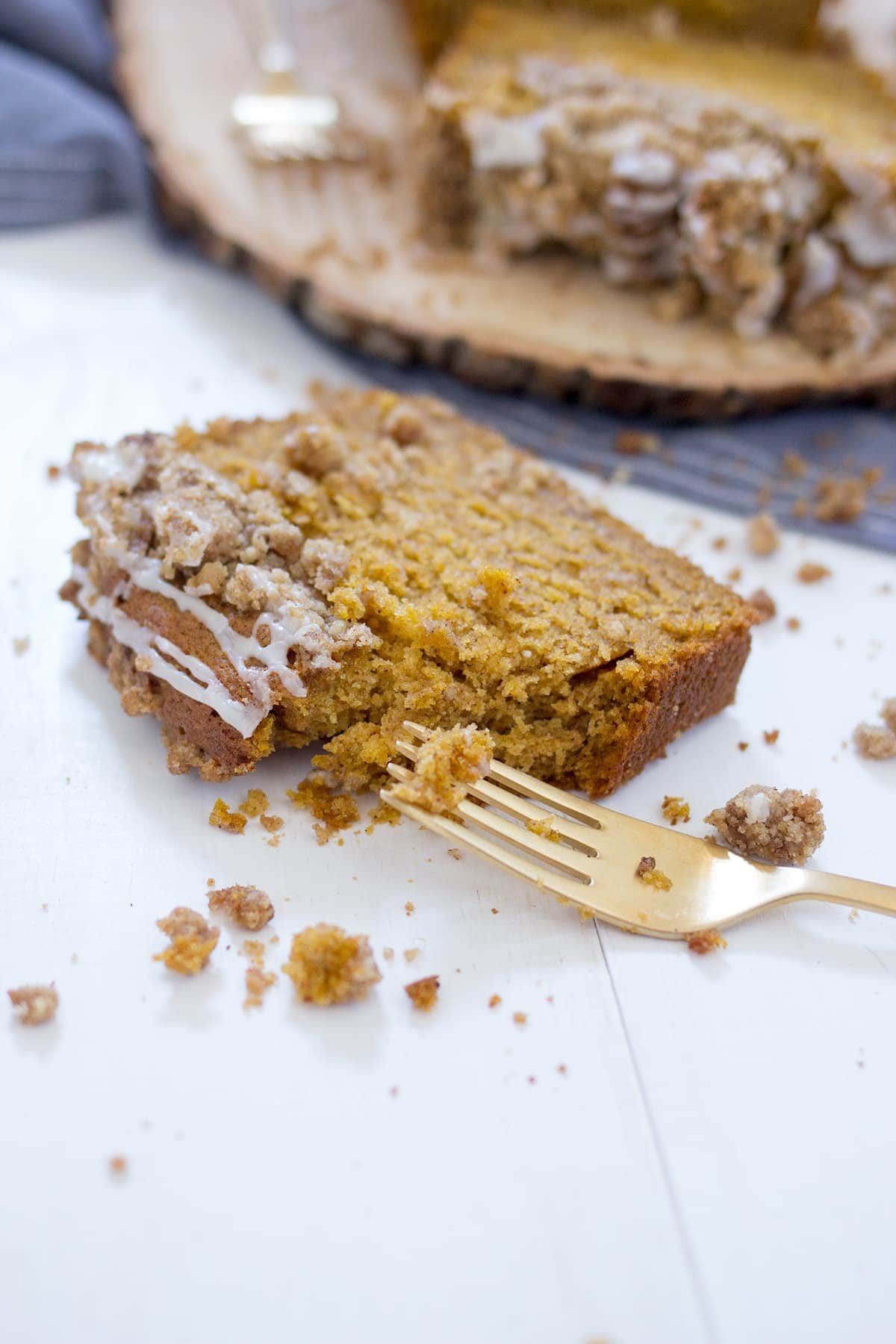 Pumpkin Crumb Loaf Cake