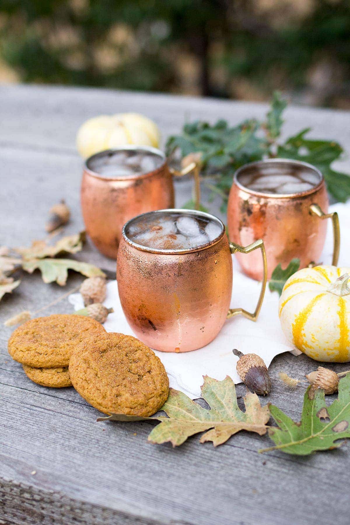 Pumpkin Spice Moscow Mules -Fall Drink Recipes