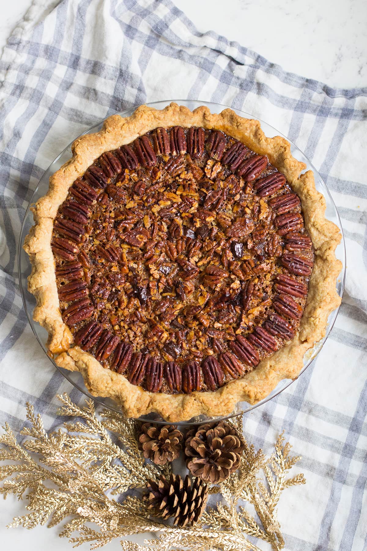 Dark Chocolate Pecan Pie