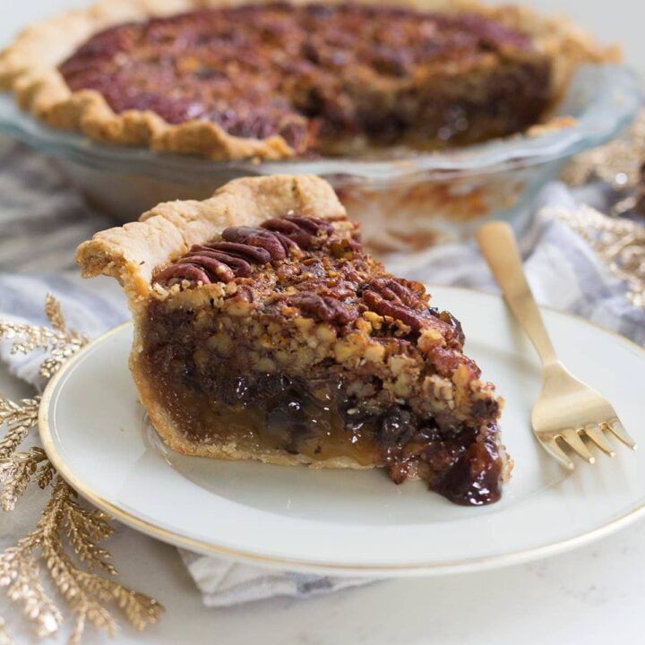 Dark Chocolate Pecan Pie