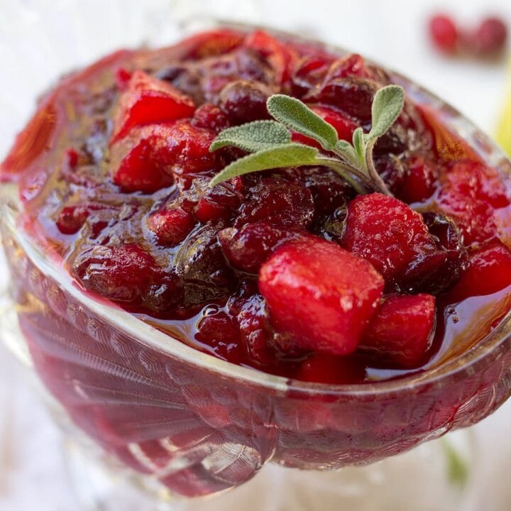Spiced Cranberry Pear Relish