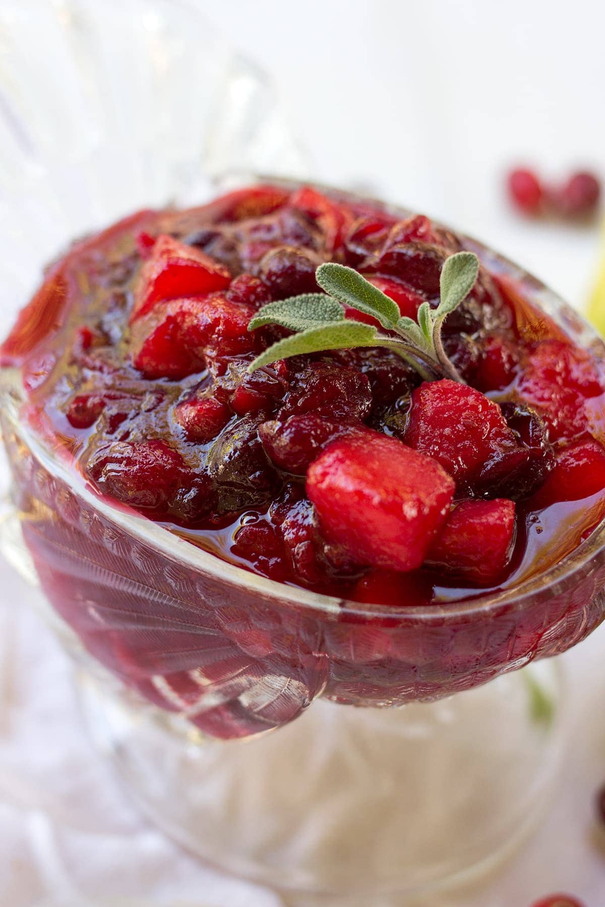 Spiced Cranberry Pear Sauce
