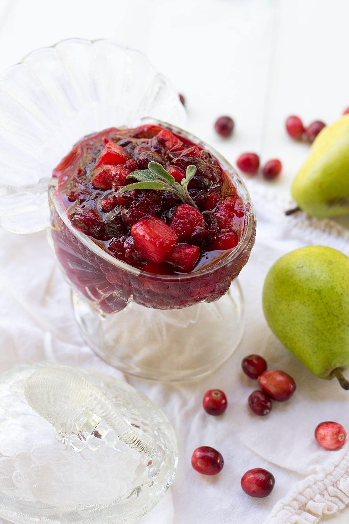 Spiced Pear Cranberry Sauce