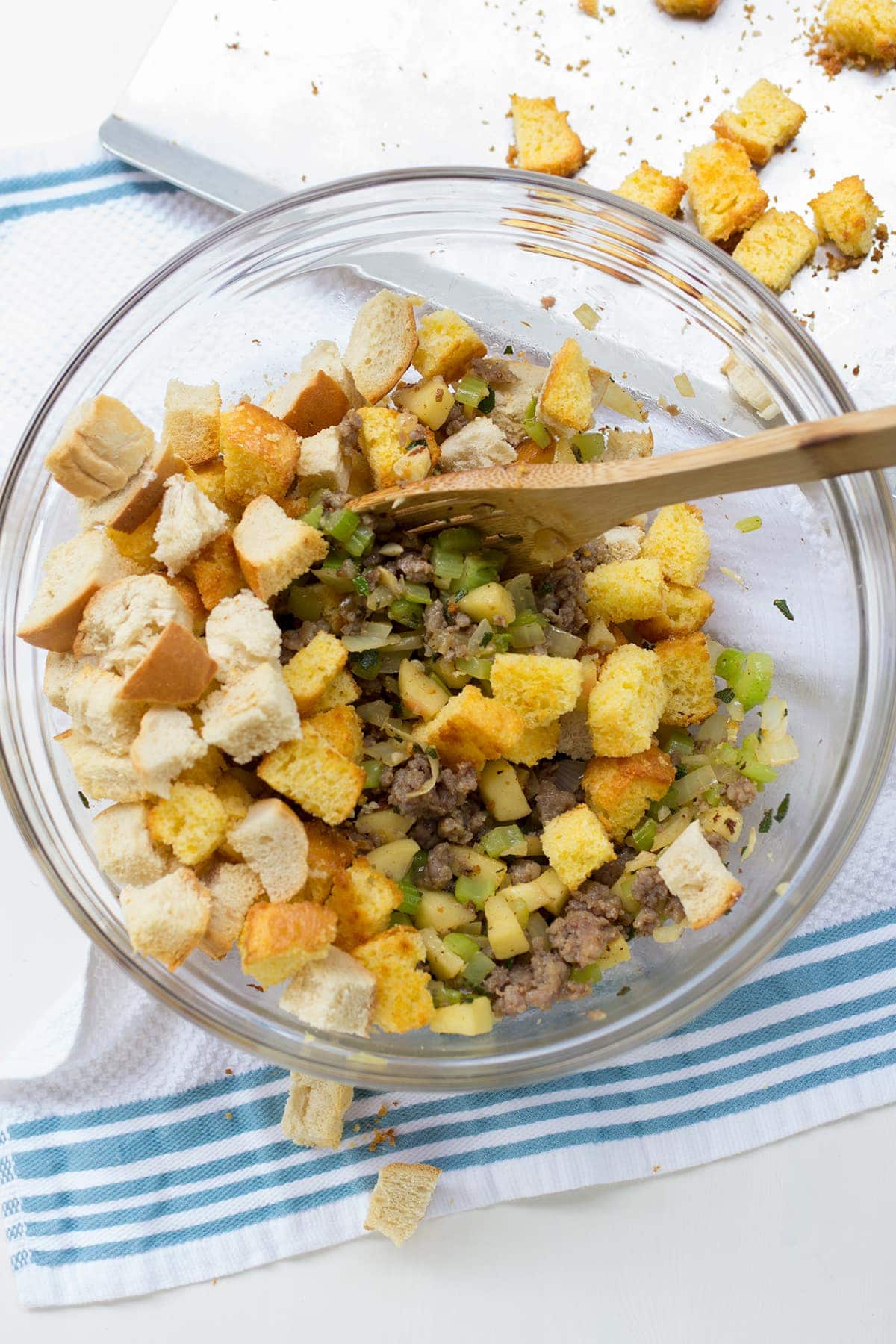 Stuffing with Sausage Apples and Sage