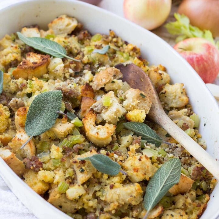 Stuffing with Sausage Apples and Sage