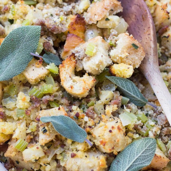 Stuffing with Sausage Apples and Sage