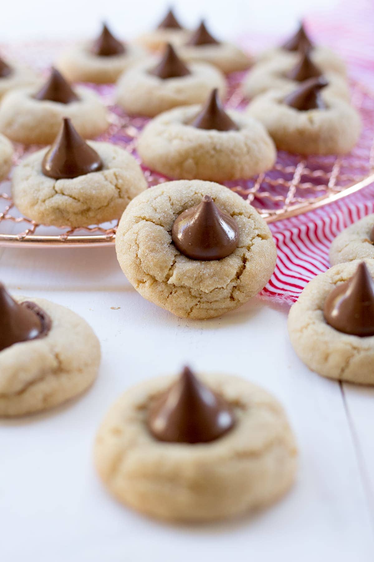 Peanut Butter Blossom Christmas Cookies