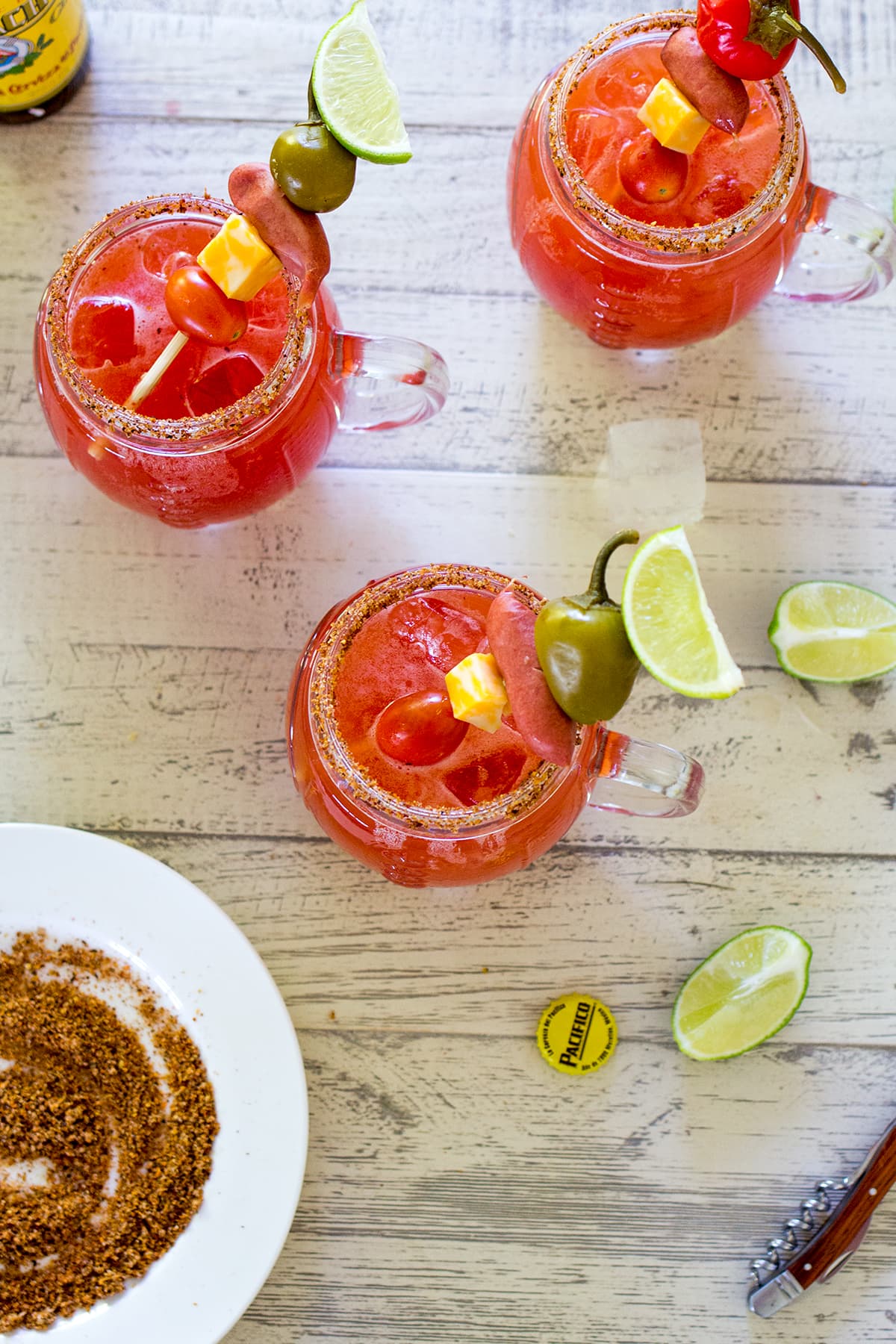 Build Your Own Michelada Bar plus an Easy Michelada Recipe perfect for football parties.