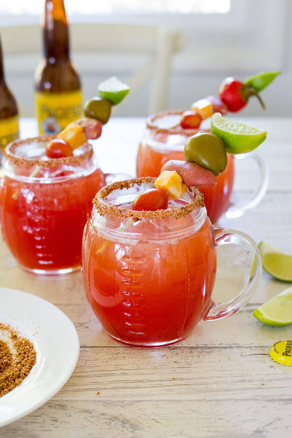 Build Your Own Michelada Bar plus an Easy Michelada Recipe perfect for football parties.