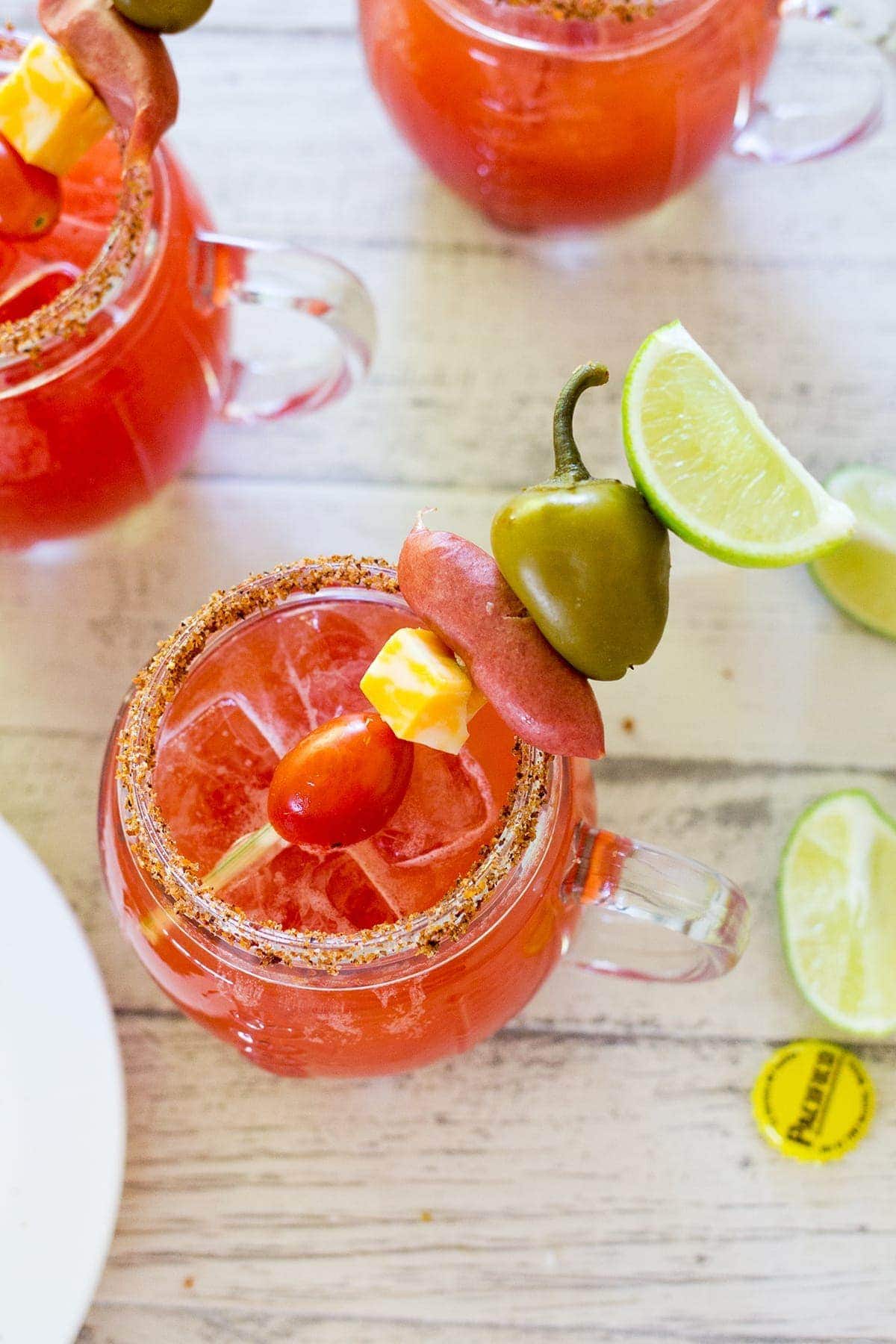 Build Your Own Michelada Bar plus an Easy Michelada Recipe perfect for football parties.