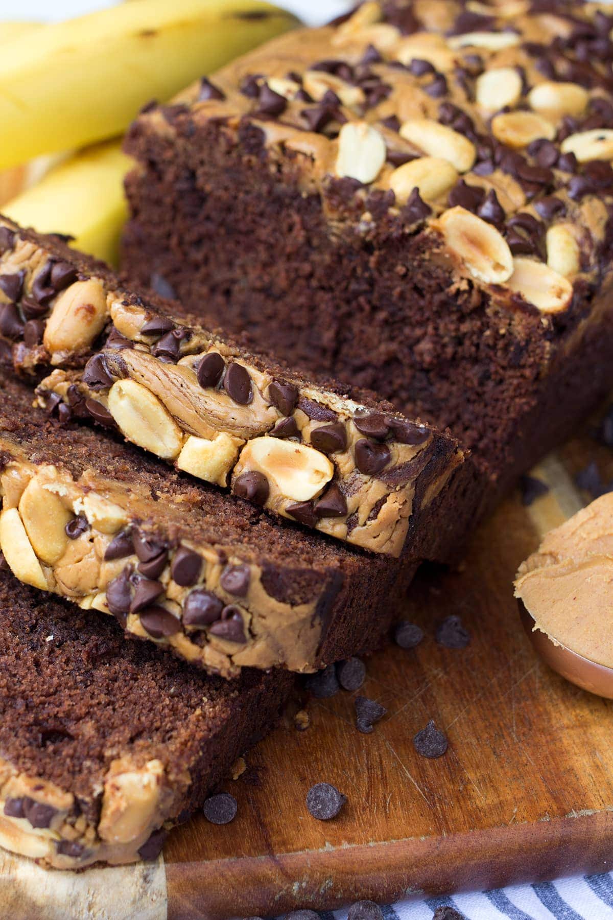 Chocolate Peanut Butter Banana Bread