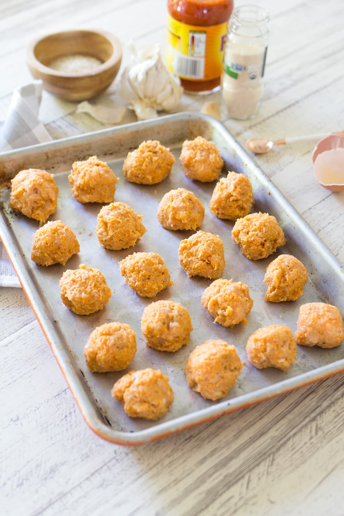 Game Day Buffalo Chicken Meatballs with Blue Cheese
