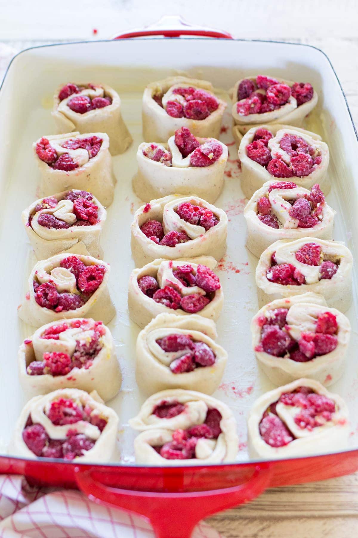 Raspberry Lemon Sweet Rolls