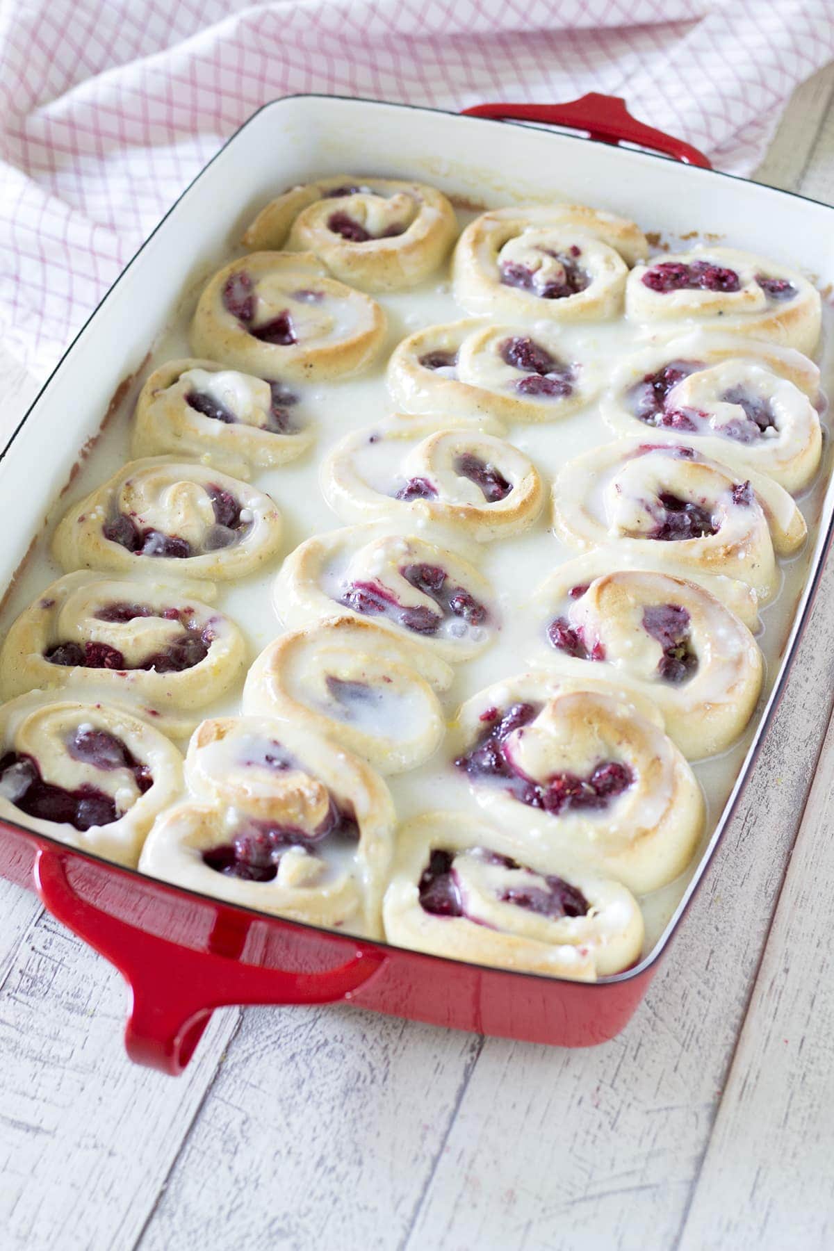 Raspberry Lemon Sweet Rolls