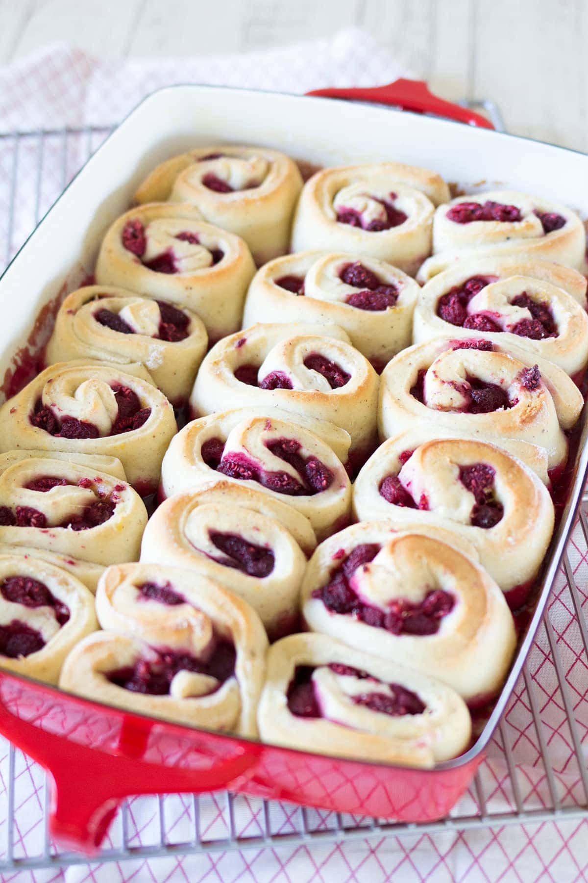 Raspberry Lemon Sweet Rolls