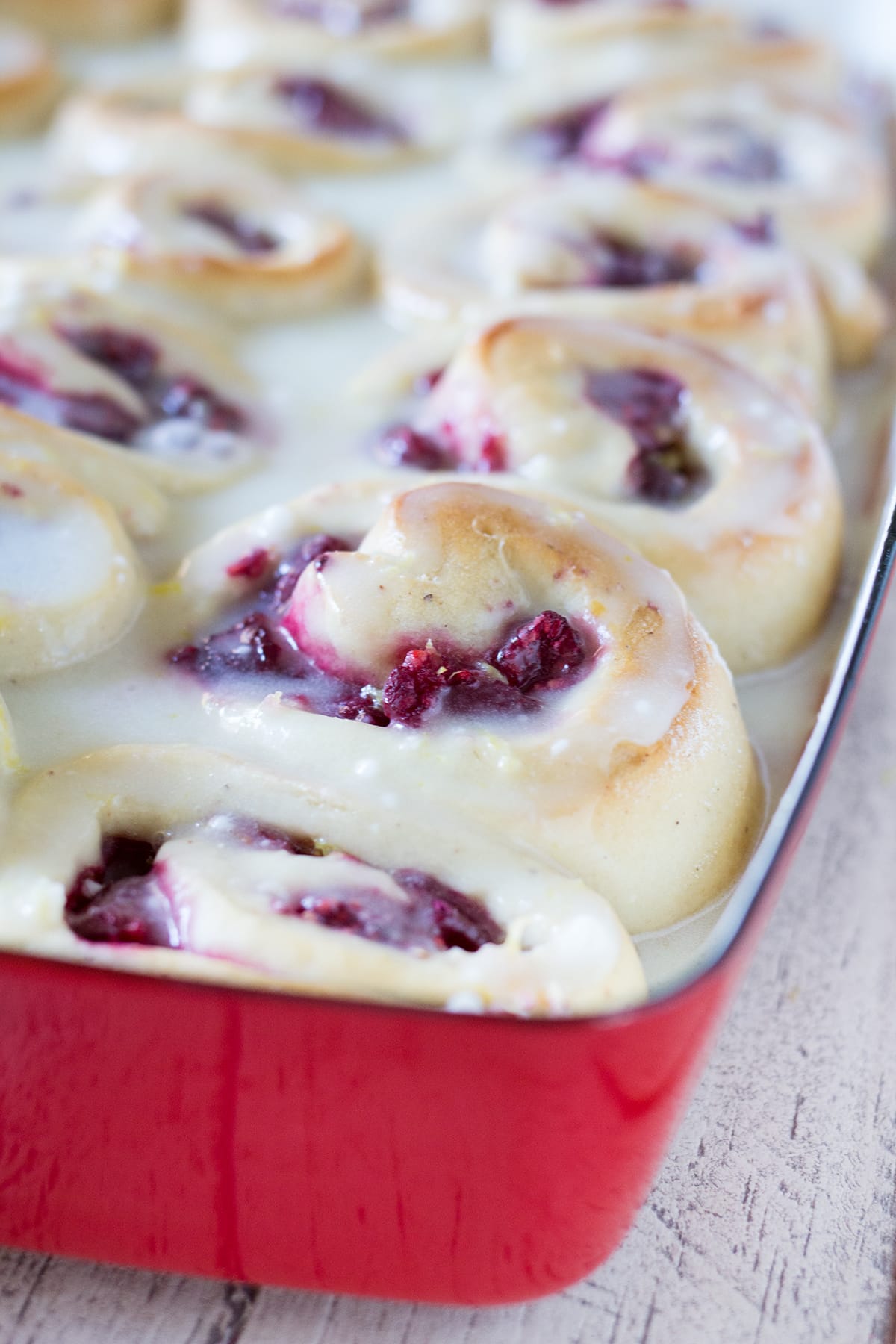 Raspberry Lemon Sweet Rolls