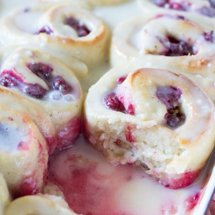 Raspberry Lemon Sweet Rolls